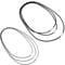 JIEYAO 6Pcs Braided Necklace Cords for Men with Snap Clasp, 1.5/3mm Black Waterproof Woven Wax Rope Chain for Pendant Women