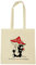 Logoshirt® Der kleine Maulwurf I Fliegenpilz I Baumwolltasche I natur I Lizenziertes Originaldesign