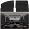 Pare-Soleil Vitre de Voiture, Rideau Voiture Occultant, Rideaux Fenêtres Protection Solaire Vitres Latérales, Parasol Magnétique pour Bloquer les Rayons UV et la Chaleur, Protection Vie Privée,4Pièces