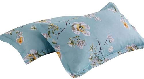 Funda de Almohada, 2 Piezas de Almohadas Suaves 48x74cm/18.9x29.1in Juego de Ropa de Cama Transpirable Tamaño estándar Sleepers Cubiertas para decoración del hogar