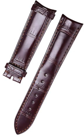 ROUREOX Lederband Alligator für Jaeger-LeCoultre Master Ultra Thin Moon | Alligatorstruktur Handgefertigt Ersatz Echtlederarmbänder Casual Dress Herren Damen