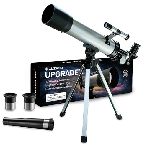Télescope pour enfants, 50 mm, 100 x Télescope pour débutant avec trépied