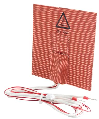 Accessoire d imprimante 3D Tapis chauffant en silicone 24V 75W Mat Lit avec thermistance Compatible l Voron V0