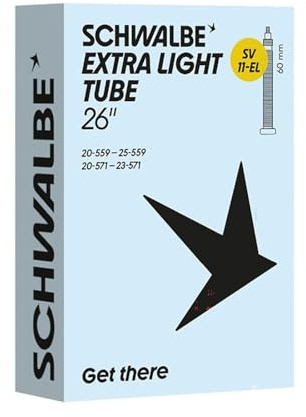 Schwalbe Fahrradschlauch SV11-EL EXTRA Light 20/25-559/571 IB Black 60mm