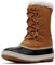 Sorel 1964 Pac Nylon WP, Stivali da Neve Impermeabili, Uomo, Camel Brown/Black 2023/2024, 43 EU