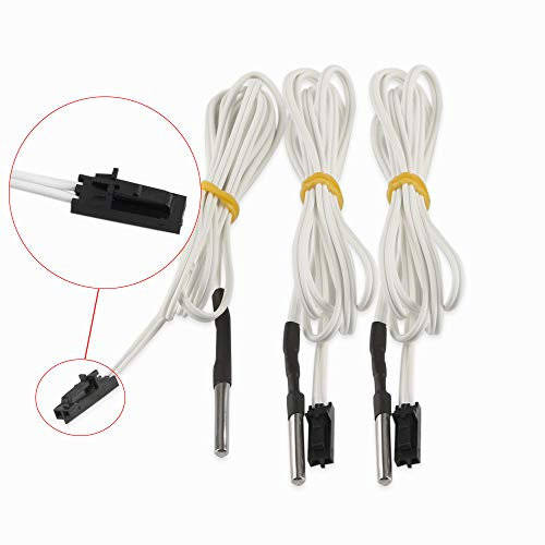 BCZAMD Prusa i3 MK3 Upgrade Hotend Teile HT-NTC100K Thermistor Sensor für hohe Temperatur + 300 Grad 2 Pins für Reprap 3D-Drucker MK3 Extruder Heizblock