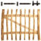 BooGardi Gartentor Holz in 14 Größen · 100 cm breit · 150 cm hoch · 7·9 cm Lattenabstand · Staketentor · Haselnuss Bauerntor/Zauntor für Staketenzaun