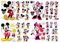 Mickey Minnie - Adesivi per camera da letto, motivo: fumetto e bambini, 20 x 30 cm, 4 pezzi