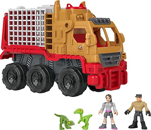 Fisher-Price HCH97 - Imaginext Jurassic World Neue abenteuer: Dinosaurier-Transporter & Yaz, Spielzeug ab 3 bis 8 Jahren