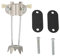 Lsaardth Crutch Ice Grip- Gehstock Ice Grip Cane Ice Grip Attachment Walking Mobility Crutches Non-Slip Ice Grip for Safer Walking In Ice，Mountain Climbing Or Outdoor Walking