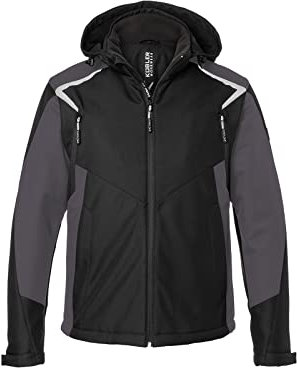 Paul H. Kübler BekleidungswerkKÜBLER Workwear | KÜBLER BODYFORCE Winter Softshell Arbeitsjacke | schwarz/anthrazit | Größe 4XL
