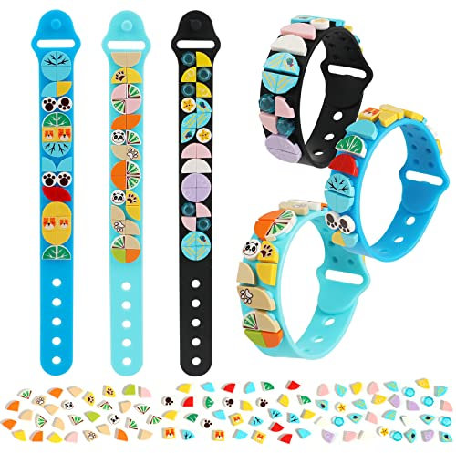 Dots Armband zum Selbermachen für Jungen und Mädchen, Dots Konstruktion Spielzeug Kit, kreatives Armband Bastelset, Perlen Schmuckset für Kinder