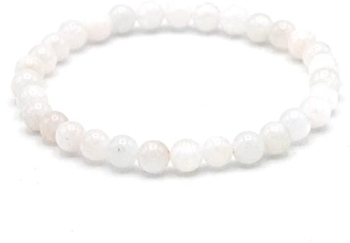 Miracles Minéraux bracelet perle ronde 6 mm pierre naturelle (Pierre de lune 6 mm)