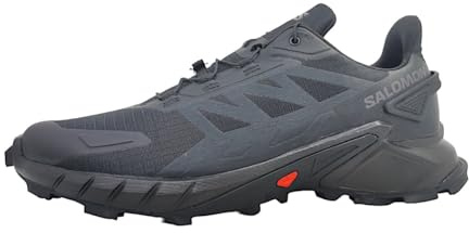 SALOMON Men's Running Shoes, Black/White, 11 UK