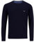 FYNCH-HATTON Feinstrickpullover mit Rundhalsausschnitt Navy/L
