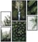 Papierschmiede® Mood Poster Set Wild Green, Bilder Wohnzimmer Deko Schlafzimmer, 2x DIN A2 und 4x DIN A3, Pflanzen Natur Grün - Wandposter ohne Rahmen