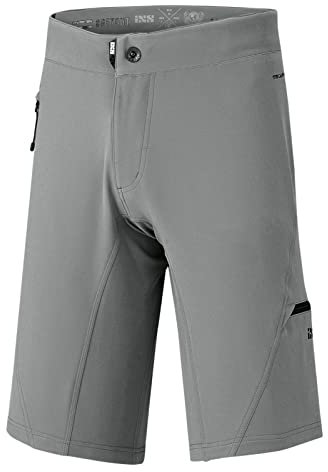 IXS Herren Mountainbike Shorts Carve Evo, Graphit - Grau, 3XL, IX-SHO-0480