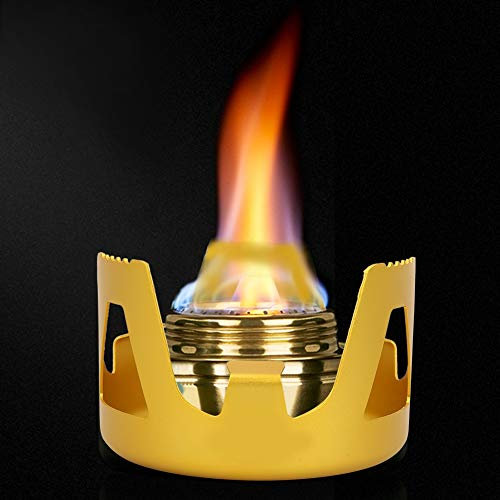 Nimomo Mini Estufa de Alcohol Mini Quemador de Alcohol Quemador de Combustible portátil para cocinar al Aire Libre para Acampar al Aire Libre Senderismo Mochilero