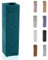 CONCRETTE Blumenvase für Tischplatte Rechteckig und Schlank Handgefertigt aus Architektonischem Beton Originell Geformtes Design mit Kleinen Löchern Höhe 220 mm Dunkles Türkis