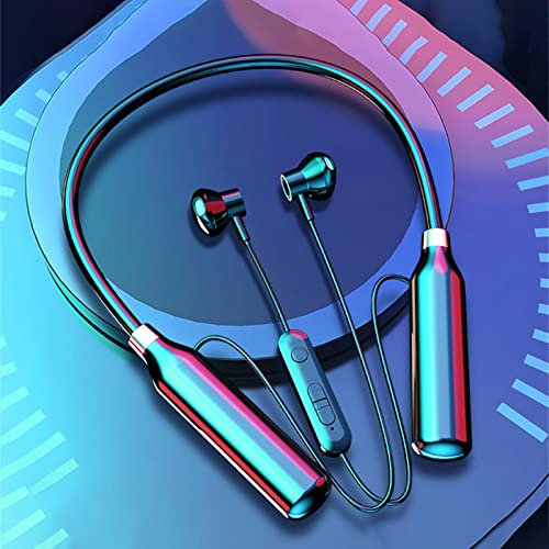 xinxinyu Neck Wireless Bluetooth Headphones Earbuds 5.2 Support SD Card Listen To Music For 50 Hours Unisex, Necklace Sports Bluetooth Headset, Sports, fitness, going out,