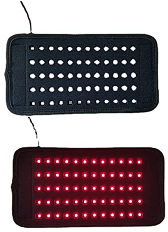 Yuehuamech Cinturón de terapia de luz infrarroja roja roja y cercana, almohadillas grandes, envoltura portátil, almohadilla de terapia de luz para mujeres y hombres, cuerpo, hombro, espalda, cintura