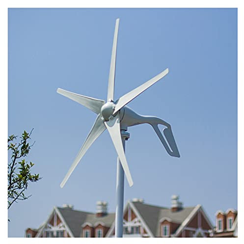 Energie im Freien 400W Windmühle-Stromerzeuger 12V 24V mit Ladungsregler für Zuhause (Color : Advanced Controller, Size : 5 Blades_12)