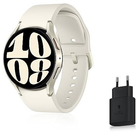 Samsung Galaxy Watch6 Montre Connectée avec Chargeur, Suivi de Santé, Suivi Sportif, Bluetooth, 40mm, Crème, Exclusivité Amazon Version FR