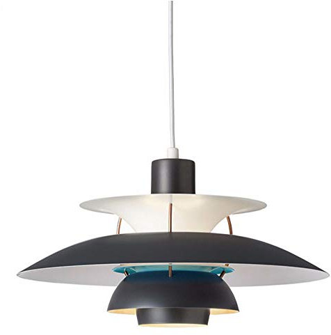 Modern Pendelleuchte Esstisch Esszimmerlampe Retro Küche Hängeleuchte Aluminium Nordic-Stil Pendellampe Deckenleuchte Höhenverstellbar Für Esszimmer Büro Restaurant Cafe Wohnzimmerlampe Φ50cm