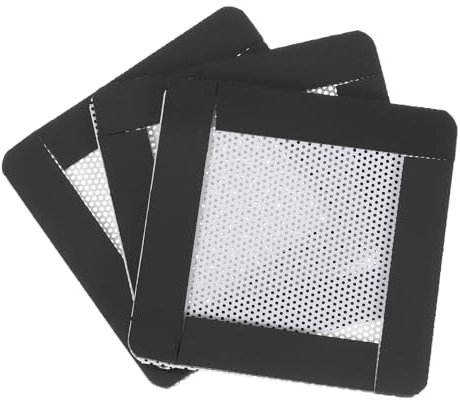 sourcing map 3PCS PC Dust Filter, 60x60mm Magnetic Frame PVC Computer Case Cooler Dustproof Mesh Cover Fan Grills for Computer Chassis Speakers, White