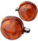Blinker Set hinten rund orange mit E-Zeichen kompatibel mit Simson S50 S51 MZ ETZ TS 150 125 250