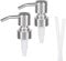 qiangXINGYai 2 Pack Dispenser Pump Head Rust Proof Pump Replacement 304 Stainless Steel Liquid Soap Dispenser for Kitchen, Bathroom 2.5cm Soap Dispenser, Qiuxing-01213