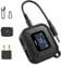 Syntech Airplane Bluetooth Transmitter Receiver with Extra Dual 3.5mm AUX Adapter, LED Display Low Latency Dual Link Bluetooth 5.3 headphone Adapter for Car AirPods Wireless Headphone Black