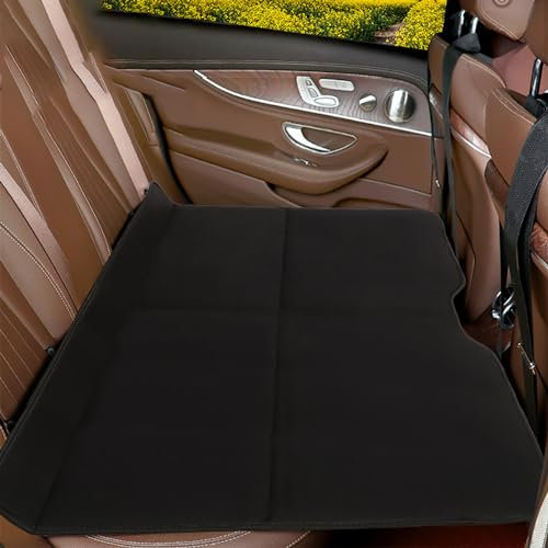 JAMNIK Automatratze für FIAT Ulysse Spider Freemont Siena Ducato, Faltbar Automatratze, Nicht Aufblasbare Auto Matratze, Linen Cool mat Black
