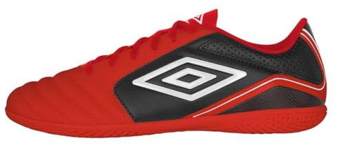 Umbro Herren Classico 12 Indoor Hallenfußballschuh, Rot/Weiß/Schwarz, 43 EU