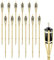 Set 8/12 Pezzi Torcia Grande Da Giardino In Bambù XXL Olio Contenitore In Metallo 90/120/150 Cm Lampada Candela Con Stoppino Fiaccola Torcie Esterno Feste Eventi - 12 Pezzi 120 Cm