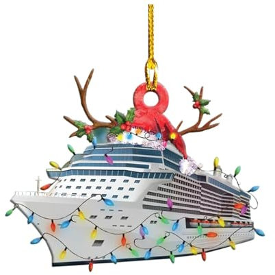 Weihnachtsbaumschmuck,Christbaumschmuck Feuerwehrauto Fahrzeug LKW Boot Bagger Figur Weihnachtsbaum-Anhänger Weihnachtsdekoration (10)