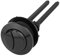 1 Uds. Pulsador De Inodoro Negro For Cisternas Con Válvula De Descarga, Pulsador De Descarga De Plástico De Doble Descarga, Accesorios De Baño De 38mm