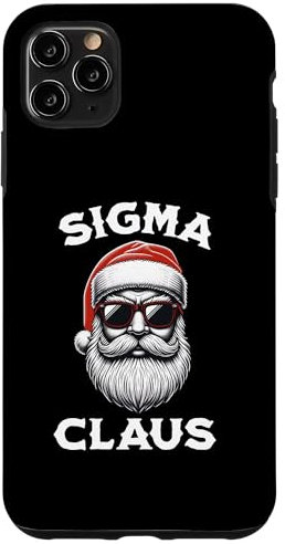 iPhone 11 Pro Max Sigma Claus Santa Funny Christmas Rizz Male The Rizzler Meme Case