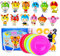 Xuigort 12pcs Arts and Crafts for Kids, Educational Toys with Double Sided Adhesive Tape, Animals Paper Plates Art Sets, Round Paper Plate Art Craft Kit for Kids DIY