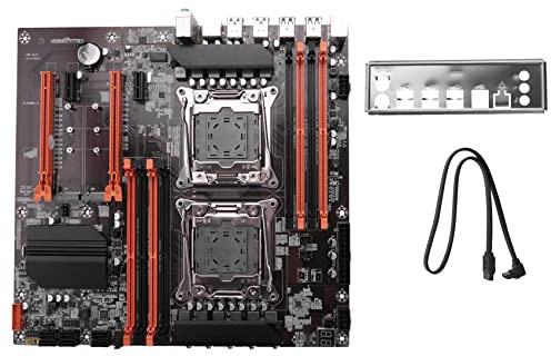 Qerwsdty X99-Motherboard LGA 2011-3-UnterstüTzung Dual-CPU DDR4-UnterstüTzung 8X32G-Speicher für LGA 2011-3 Xeon E5-Serie