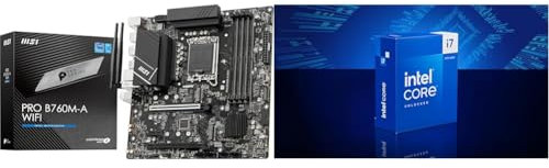 MSI PRO B760M-A WiFi Motherboard + Intel® Core™ i7-14700K Desktop Processor 20 cores