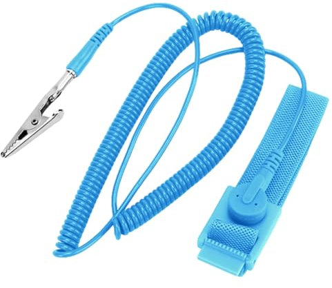 Antistatisches Handgelenkband, ESD-Entladung, verstellbares Handgelenkband mit Erdungsdraht, antistatisches Armband, selbst erden, um den Aufbau statischer Elektrizität zu verhindern