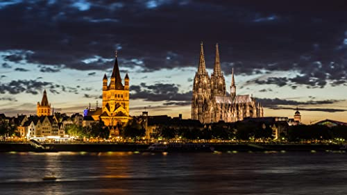 Klassisches Puzzle 1000 Teile Kölner Dom Deutschland 50x70CM