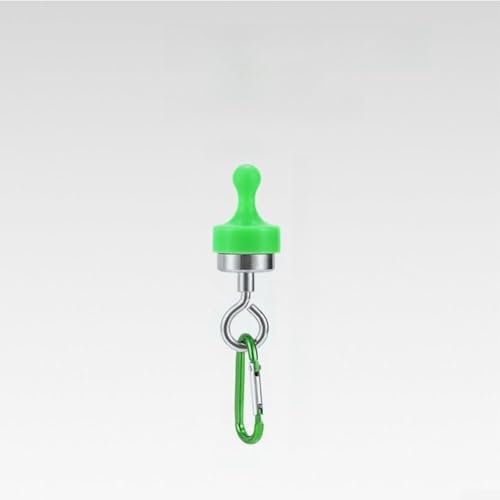 Ganci magnetici resistenti per attrezzi pesanti, capacità 12 kg, con rivestimento in gomma per una maggiore stabilità (verde grande)