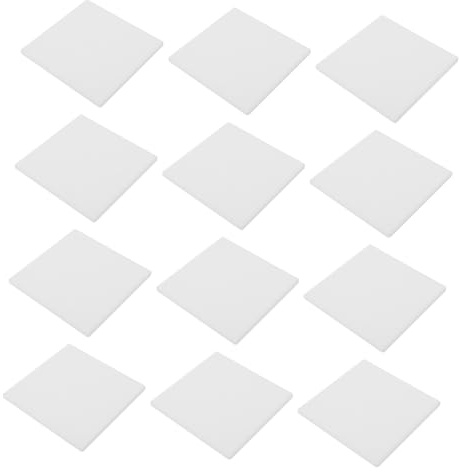 iplusmile 12pièces Lot de Carreaux de Céramique Non Émaillés pour Peinture à Encre et Acrylique sous-Verres Vierges à Personnaliser pour Décoration et Cadeaux