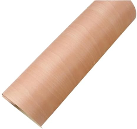 PVUVTNAHW Naturbelassenes, gemustertes Rotbuchen-Furnier, Länge 2,5 m, Breite 580 mm, Dicke 0,25 mm. for Möbel, Heimdekoration und DIY-Projekte.