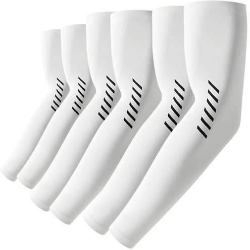 ROCK TAKIN UV Sonnenschutz Arm Sleeve für Herren Damen, UPF 50+ Kühlung Armstulpen Sommer Kompression Tattoo Armlinge Unisex Armwärmer für Radsport Basketball Golf Baseball Fußball – 3 Paar