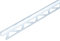 Alberts 475956 Fliesen-Abschlussprofil | Aluminium, silberfarbig eloxiert | 1000 x 23,5 x 10 mm