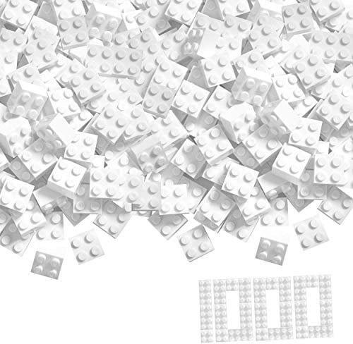 Simba 104114119 - Blox, 1000 weiße Bausteine für Kinder ab 3 Jahren, 4er Steine, im Karton, vollkompatibel mit vielen Anderen Herstellern