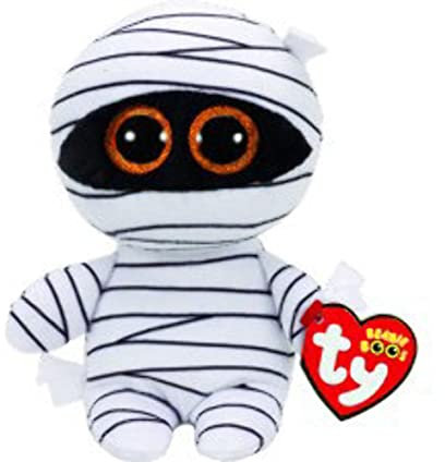TY 37234 Beanie Mummy-Mumie Plüsch, 15 cm, weiß